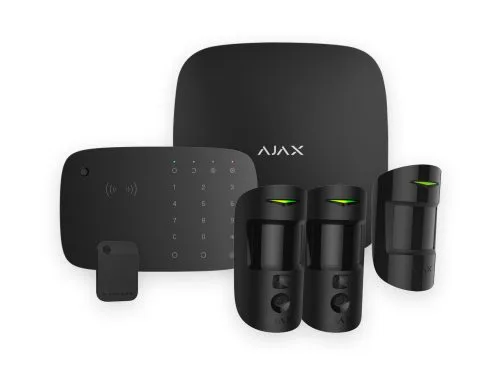 Kit Alarma Ajax 3 estancias con cámara integrada y control de acceso