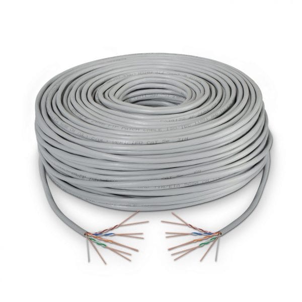 Bobina de cable UTP CAT.5e de 100m flexible, ideal para cámaras AJAX